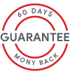 60 days Money Back Guarantee No Questions Asked