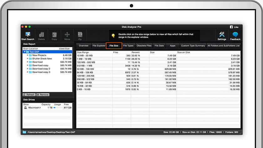File Size and File Types