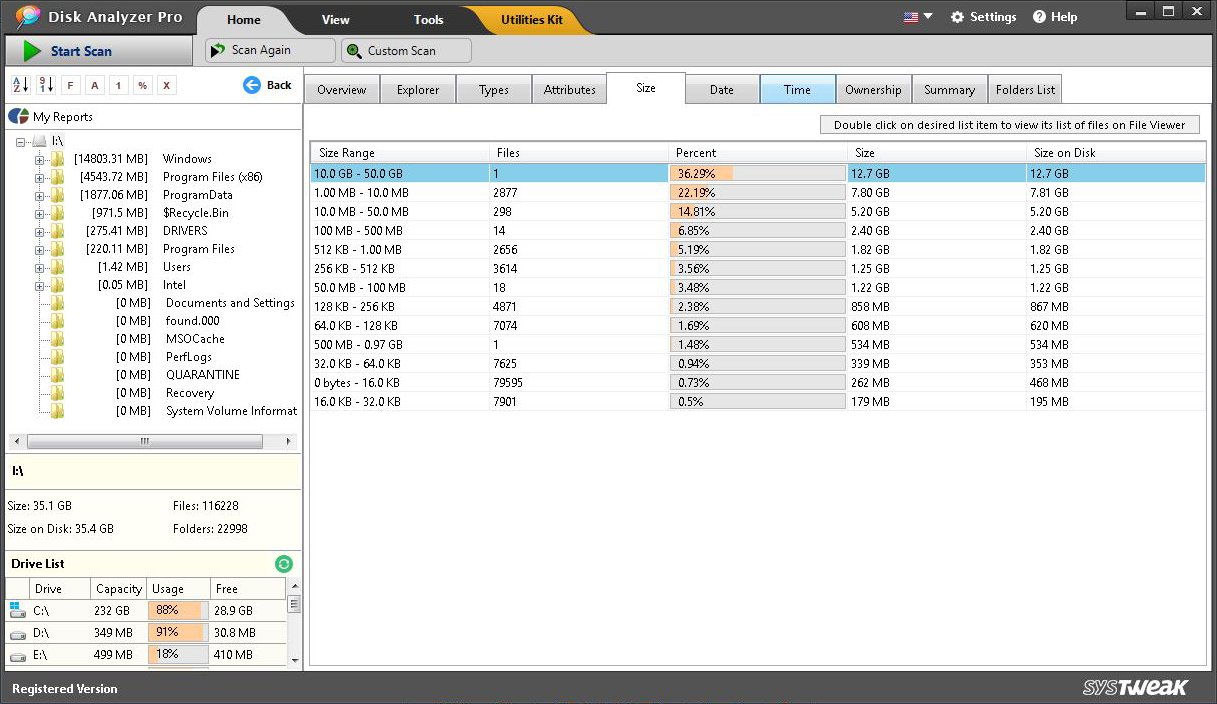 File Size Report