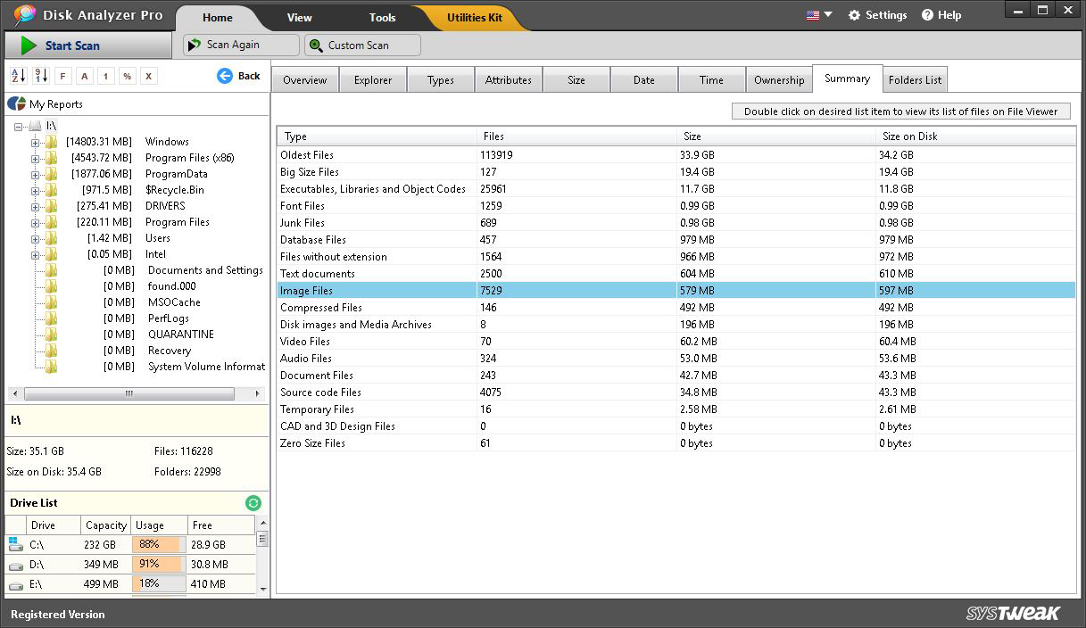 File Size Report