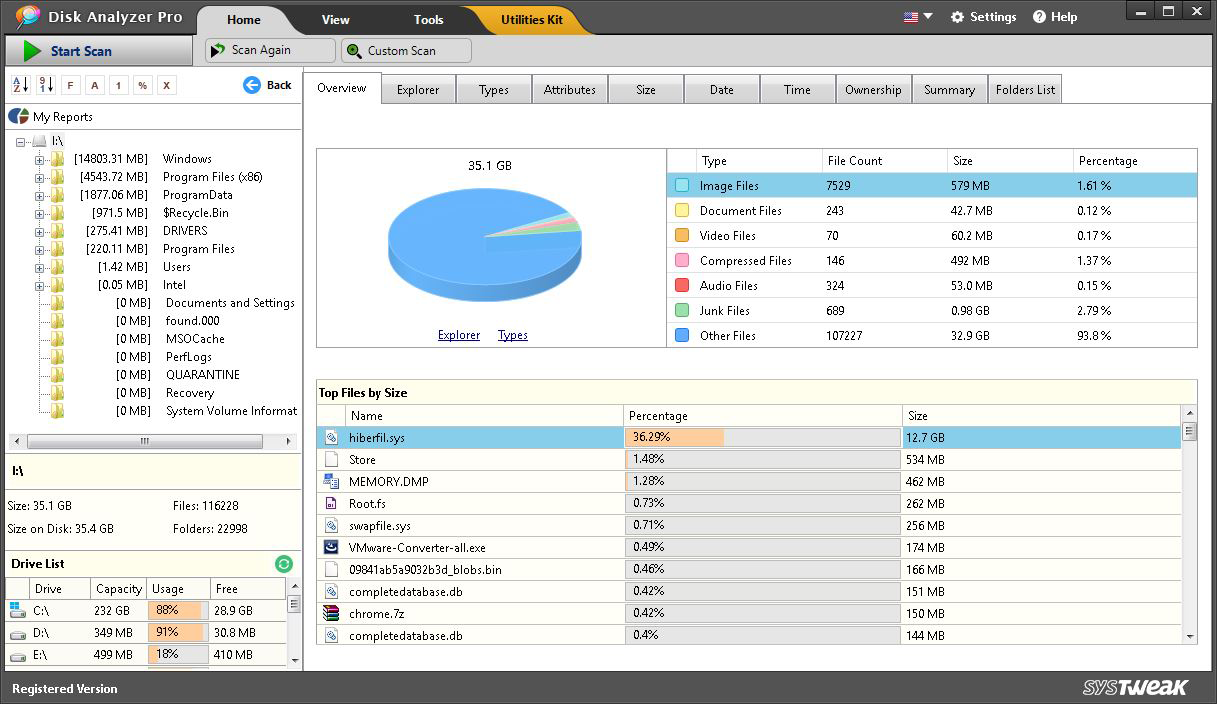 Manage hard disk space